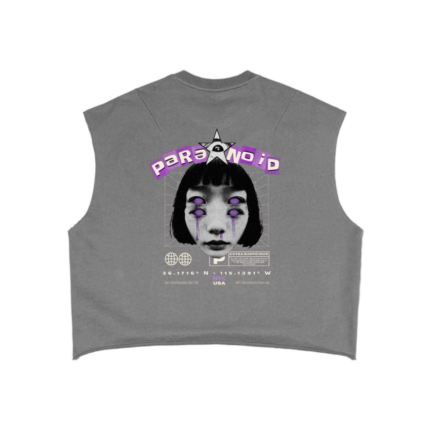Paranoia | Boxy Tank Top | EnvyWardrobe