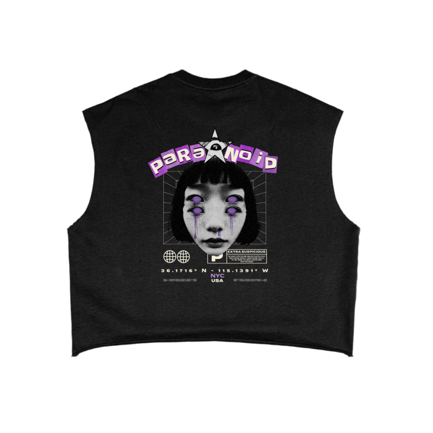 Paranoia | Boxy Tank Top | EnvyWardrobe