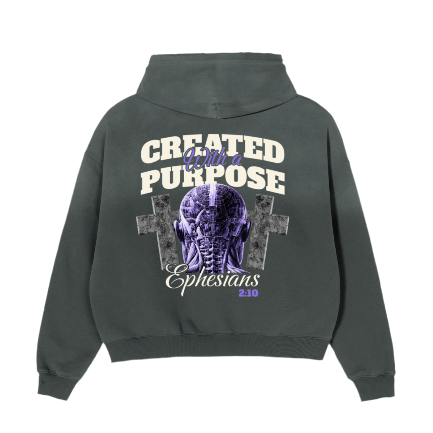 Created With a Purpose | Frayed Sunfade Boxy Hoodie | EnvyWardrobe