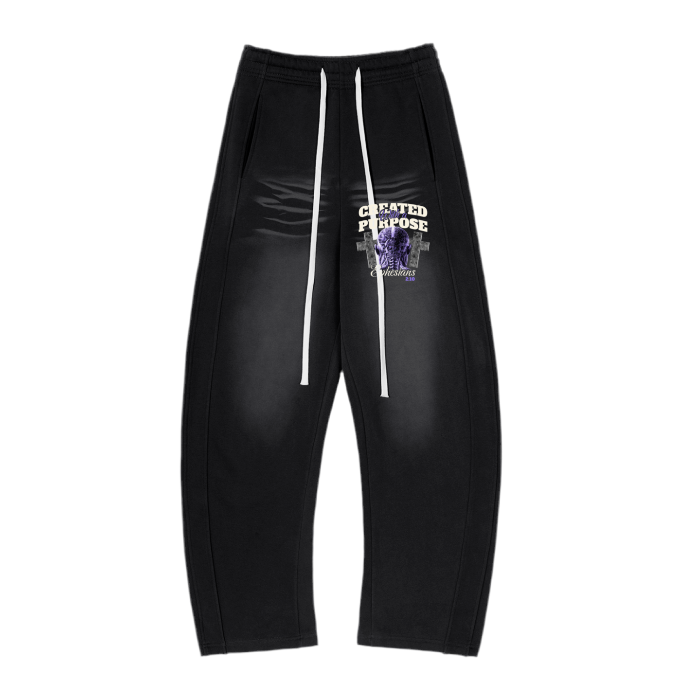 Created With a Purpose | Sunfade Curved Blade Sweatpants | EnvyWardrobe