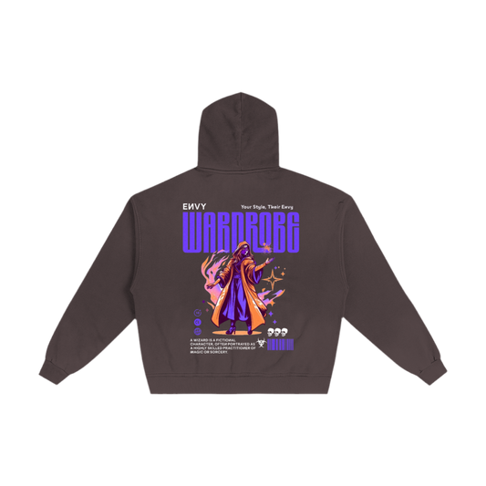 Wizard | Hand-Frayed Sunfade Zip Hoodie | EnvyWardrobe