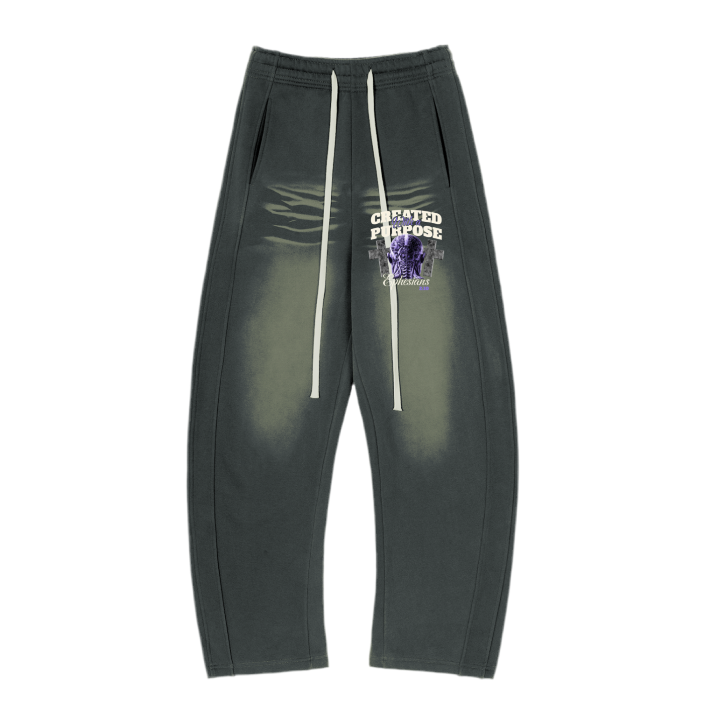 Created With a Purpose | Sunfade Curved Blade Sweatpants | EnvyWardrobe